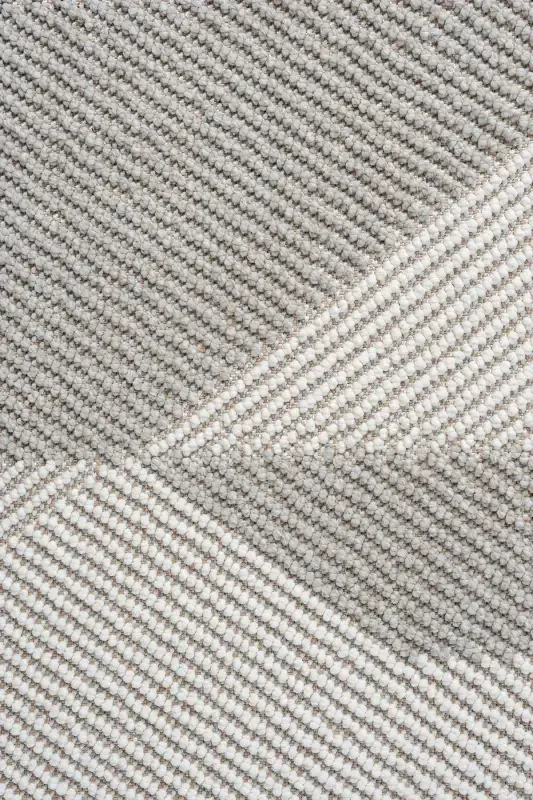 Gri Beyaz Yumuşak Dokulu Halı Kilim Salon Mutfak Koridor Yolluk Dokuma Makine Halısı 0013-Gri 5 - 6