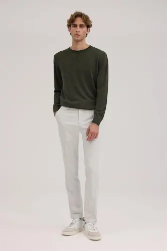 Gri Comfort Fit Duble Paça Kumaş Pantolon - JAKAMEN (1)