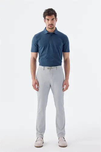 Gri Comfort Fit Lastikli Spor Pantolon - 2