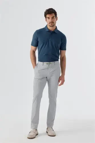 Gri Comfort Fit Lastikli Spor Pantolon 