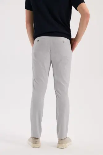 Gri Comfort Fit Yan Cep Pantolon - 4