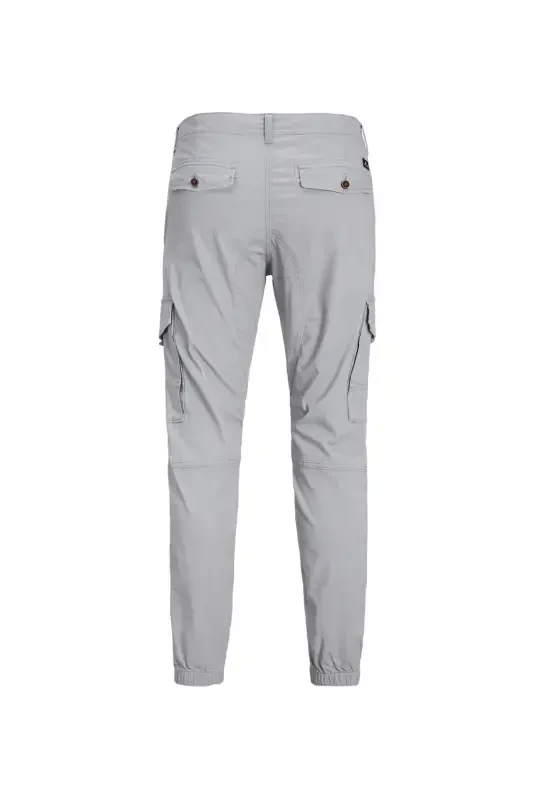 Dar Paça Gri Erkek Kargo Pantolon JPSTPAUL JJFLAKE CARGO NOOS - 3