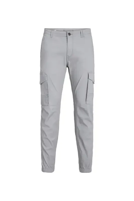 Dar Paça Gri Erkek Kargo Pantolon JPSTPAUL JJFLAKE CARGO NOOS - 8