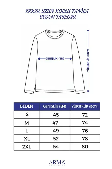 Gri Erkek Regular Fit Bisiklet Yaka Uzun Kollu Tişört 2'li Paket %100 Pamuk - 4