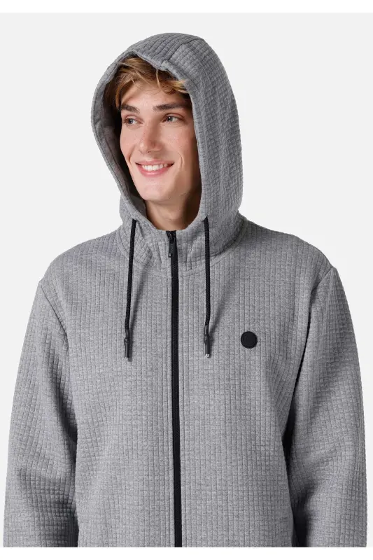 Regular Fit Erkek Gri Ceket - GRİ MELANJ - 5