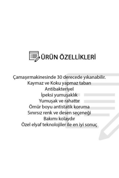 Gri Mermer Desenli Kaymaz Ince Uzun Silinebilir Şık Rulo Kesme Jel Yolluk - KREM6 - 7