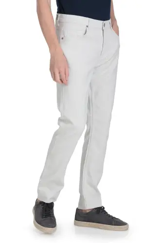 Gri Rahat Kesim 5 Cep Kanvas Pantolon - Gri - 3