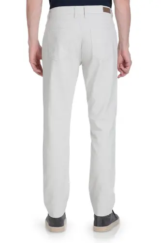 Gri Rahat Kesim 5 Cep Kanvas Pantolon - Gri - 5