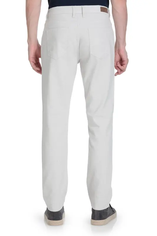 Gri Rahat Kesim 5 Cep Kanvas Pantolon - Gri - 5