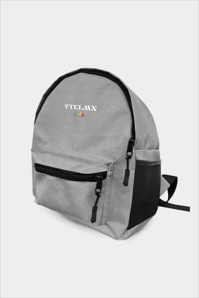 Gri Renkli Çocuk Anaokulu Kreş Okul Öncesi Sırt Çantası-GRİ - 4