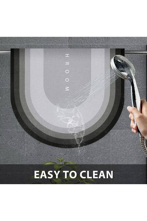 Gri - Sihirli Su Emici Banyo Paspası Kaymaz Tabanlı Ayak Paspası 40x60 - gri - 5