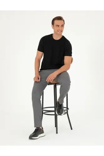Gri Slim Fit Basic Kanvas Pantolon 50292522-VR024-142342 - 1