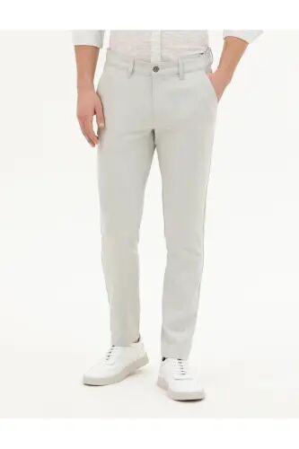 Gri Slim Fit Beli Lastikli Kanvas Pantolon 50288508-VR024 - 142342 - Pierre Cardin (1)