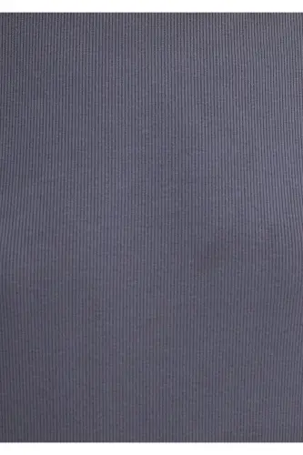 Gri (TENCEL™) Basic Tişört Slim Fit / Dar Kesim 1612904-83620-Gri - 7