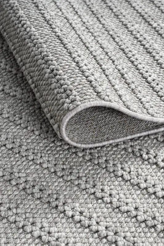 Gri Yumuşak Dokulu Halı Antre Yolluk Çocuk Odası Oturma Odası Salon Mutfak Halısı 0011-Gri 94 - ELIZ HOME