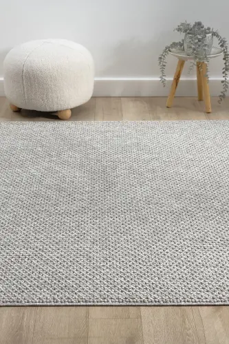 Gri Yumuşak Dokulu Halı Kilim Salon Mutfak Koridor Yolluk Dokuma Makine Halısı 0010 - Gri 3 - 6