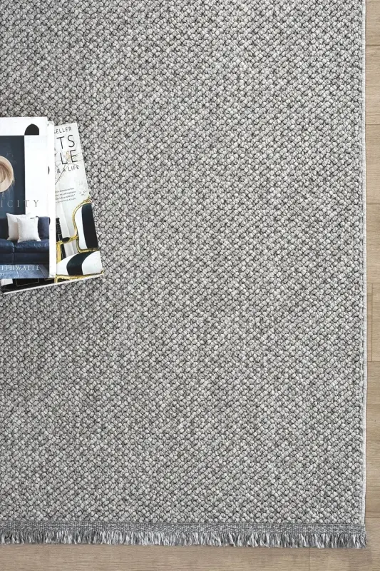 Gri Yumuşak Dokulu Halı Kilim Salon Mutfak Koridor Yolluk Dokuma Makine Halısı 0010 - Gri 3 - 8