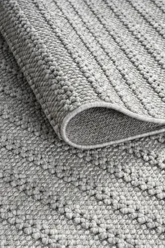 Gri Yumuşak Dokulu Halı Kilim Salon Mutfak Koridor Yolluk Dokuma Makine Halısı 0011-Gri 1 - 2