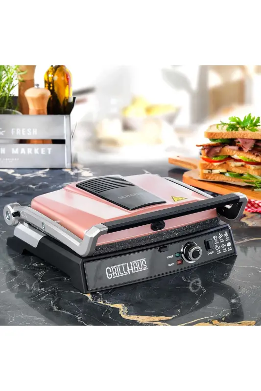 Grill Haus Tost Makinesi-Rosegold - Rose Gold - SCHAFER