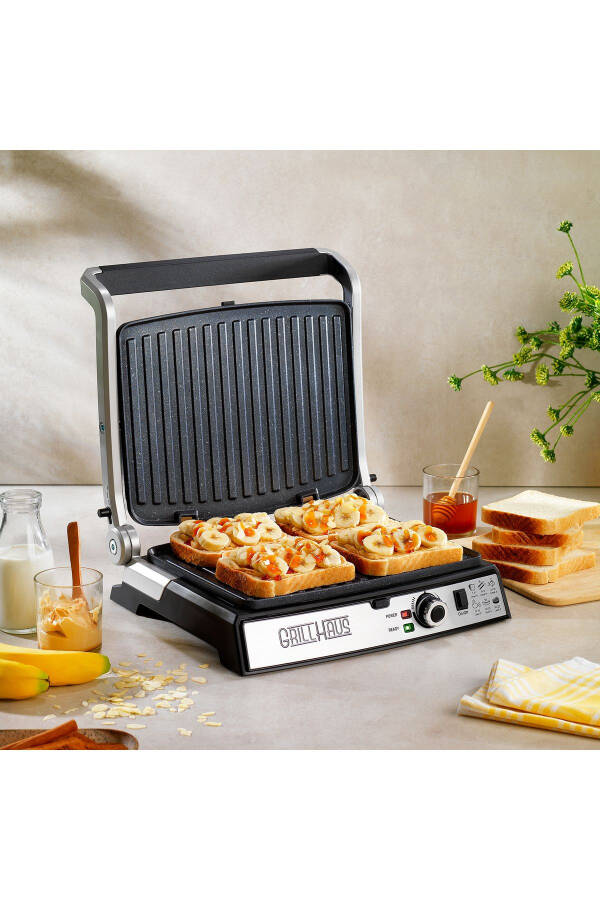 Grill Haus Toaster 2000 Vt Zanglamaydigan Po'lat Granit Panjara Mashinasi - 2