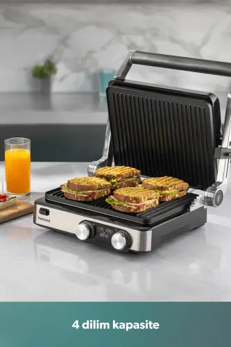 Grilliant 1340h Inox Body Cast Plate Toaster and Grill Machine - 7