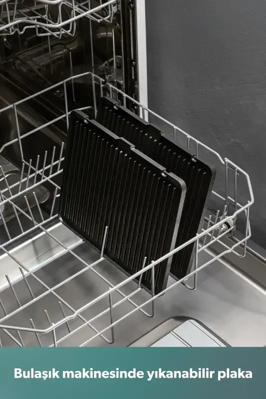 Grilliant 1340h Inox Korpusli Qovurilgan Plitka Tost Va Grill Mashinasi - 3