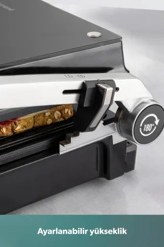 Grilliant 1343h Glass Surface, 5 Preset Programs, Cast Plate, LED Display Talking Toaster - 5