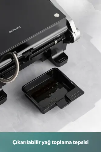 Grilliant 1343h Shisha Yuzali, 5 Tayyor Dasturli, Quyma Plitali, LED Ekranli Gapiradigan Toaster - 7