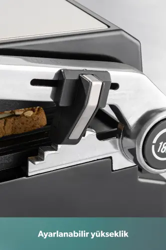 Grilliant 1344h Inox Gövdeli, Döküm Çıkarılabilir Plakalı Tost Ve Izgara Makinesi - Gri - 5