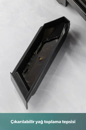 Grilliant 1344h Inox Gövdeli, Döküm Çıkarılabilir Plakalı Tost Ve Izgara Makinesi - Gri - 8