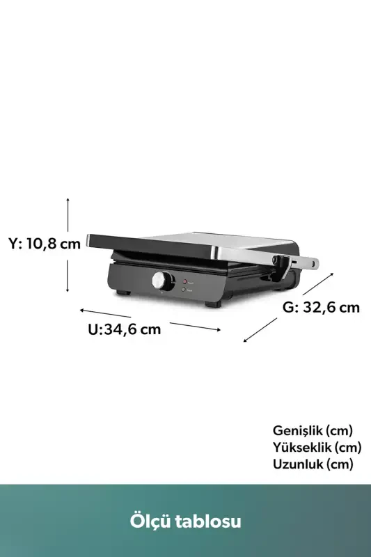 Grilliant 1346h Inox Body Cast Plate Toaster and Grill Machine - 1