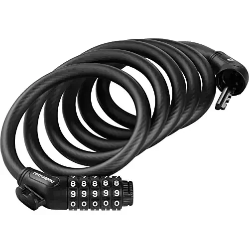 Grizzly Plus Integrated Combo Cable Bike Lock - 12mm - 3