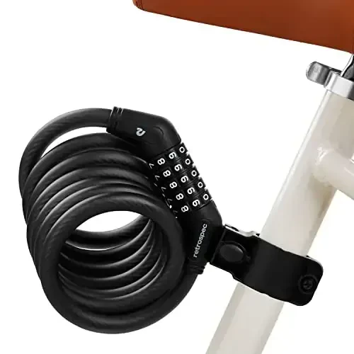 Grizzly Plus Integrated Combo Cable Bike Lock - 12mm - 5