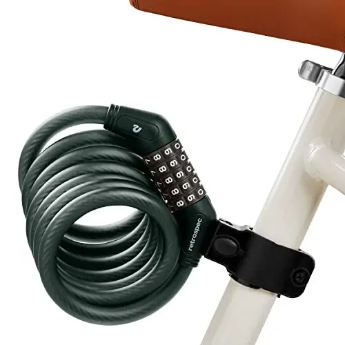 Grizzly Plus Integrated Combo Cable Bike Lock - 12mm - 5
