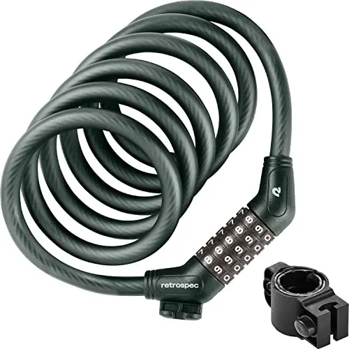 Grizzly Plus Integrated Combo Cable Bike Lock - 12mm - 1