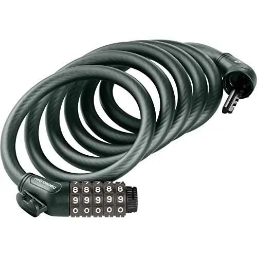 Grizzly Plus Integrated Combo Cable Bike Lock - 12mm - 3