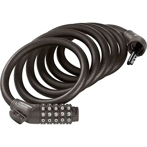 Grizzly Plus Integrated Combo Cable Bike Lock - 12mm - 3