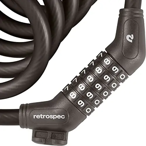 Grizzly Plus Integrated Combo Cable Bike Lock - 12mm - 4