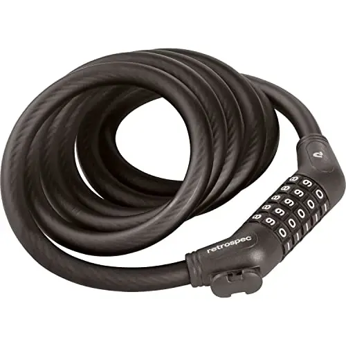 Grizzly Plus Integrated Combo Cable Bike Lock - 12mm - RETROSPEC (1)