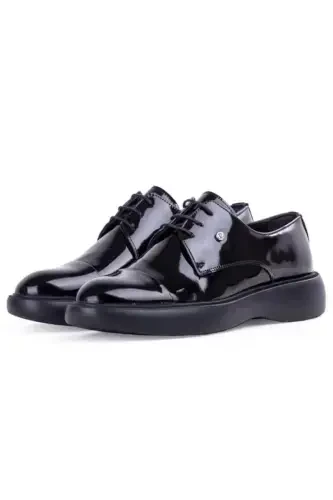 Groom and Suit Black Leather Shoe Offers Elegance and Comfort Together with Its Black Innovative Style-Blackrugan1 - PIERRE CARDIN (1)