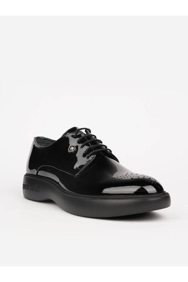 Groom and Suit Black Leather Shoes Offer Elegance and Comfort with a Black Innovative Style - 1