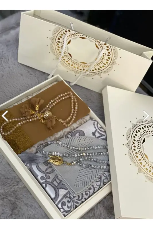 Groom Gift Bride Gift Prayer Set Engagement Prayer Set-brown - ÇEYIZLIK SETIM