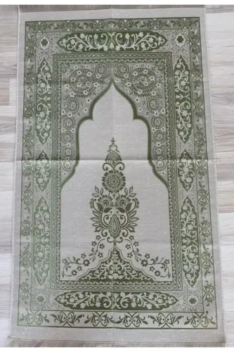 Groom Gift Set Bride Gift Set Prayer Rug Set Engagement Prayer Rug Set-green white - 4