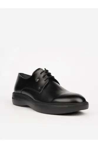 Groom Suit and Team Black Leather Shoe Offers Elegance and Comfort with its Black Innovative Style-70914 black opener 