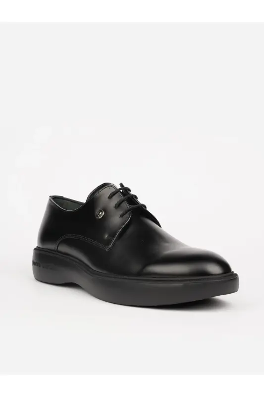 Groom Suit and Team Black Leather Shoe Offers Elegance and Comfort with its Black Innovative Style-70914 black opener - 1