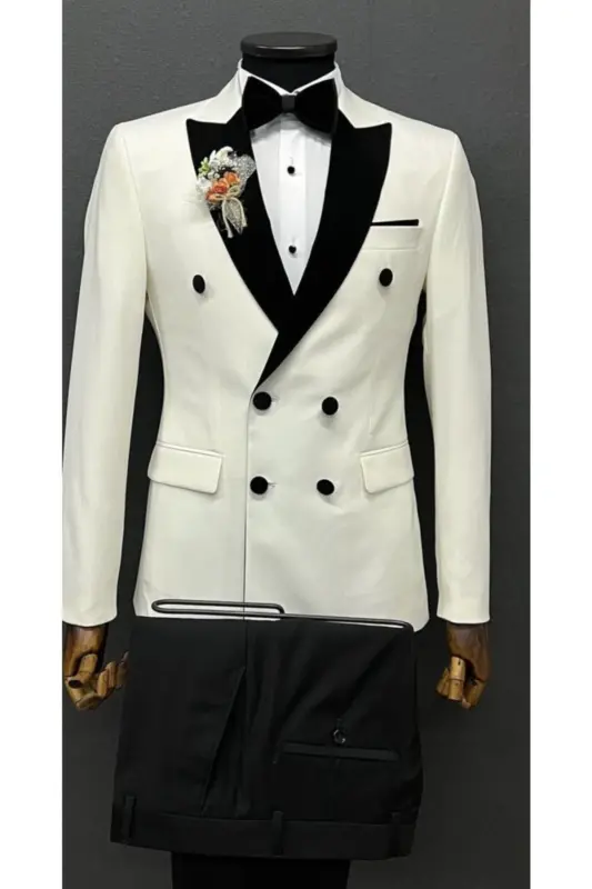 Groom Suit Slim Fit Double Breasted - TERZI AYHAN