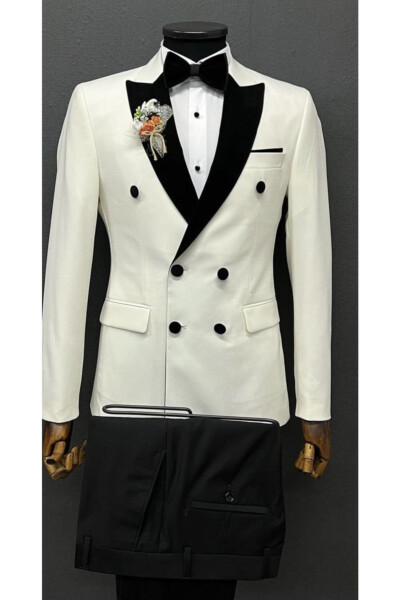 Groom Suit Slim Fit Double Breasted - 7