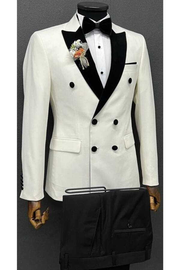 Groom Suit Slim Fit Double Breasted - 6