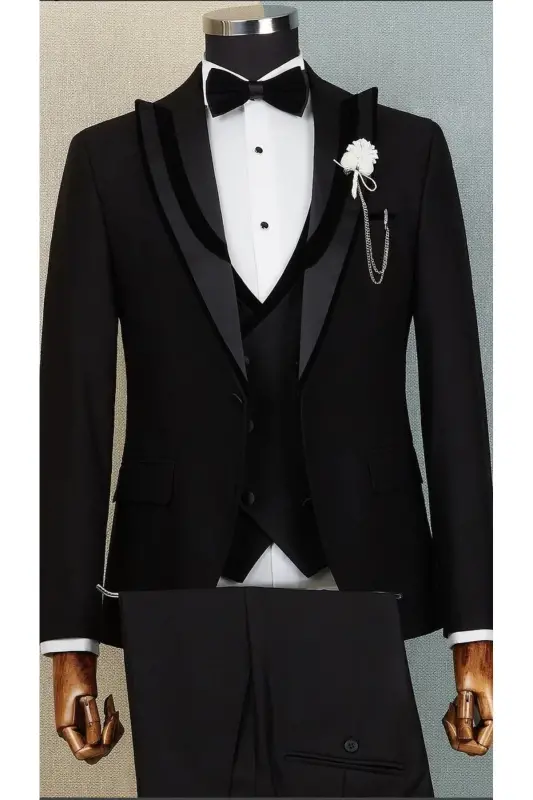 Groom Suit Tuxedo Slim Fit - 4