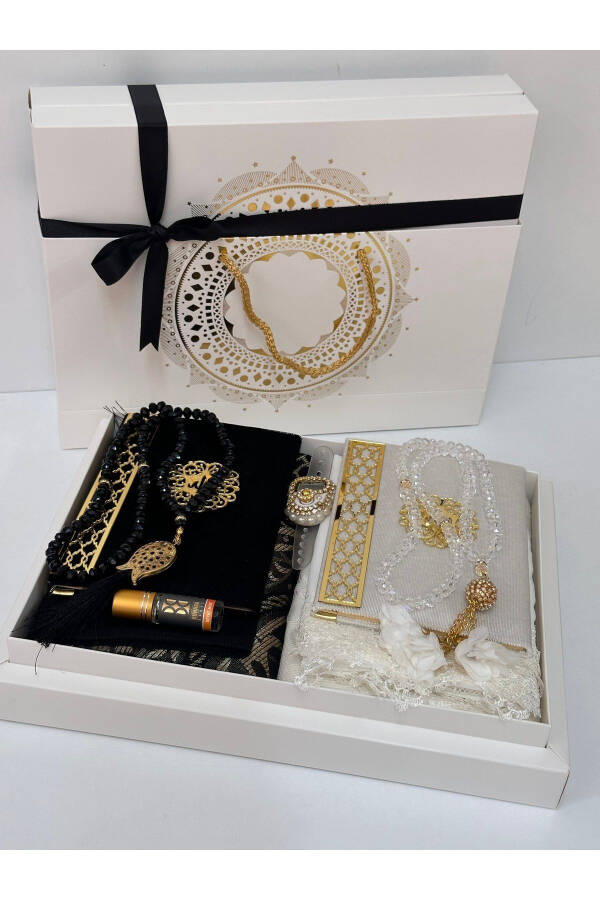 Groom's Box Bridal Box Prayer Rug Set Engagement Box Prayer Rug Set - 7